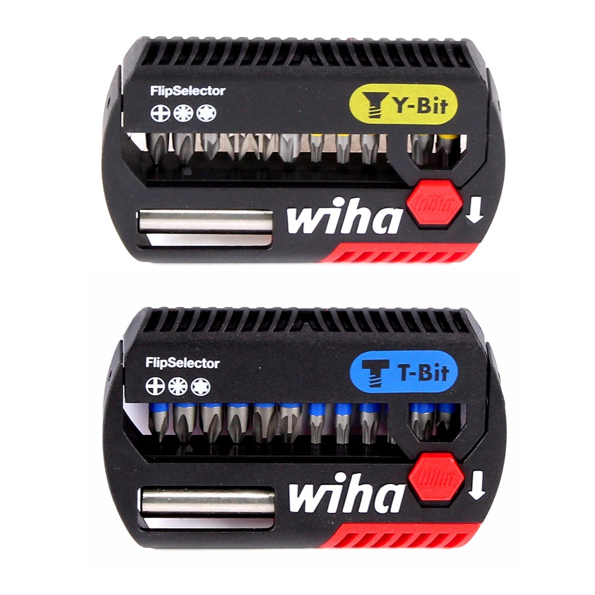 Wiha SB 7947Y-904 FlipSelector ( 41827 ) Y-Bit 25 mm Phillips, Pozidriv, TORX® 13-tlg. 1/4" + Wiha SB 7947T-906 FlipSelector T-Bit 25 mm Phillips, Pozidriv, TORX® 13-tlg. 1/4" ( 41824 ) - Toolbrothers