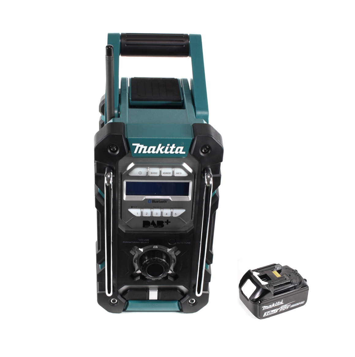 Makita DMR 112 F1 Akku Baustellen Radio 7,2 - 18V Bluetooth DAB+ + 1x 3,0Ah Akku - ohne Ladegerät - Toolbrothers