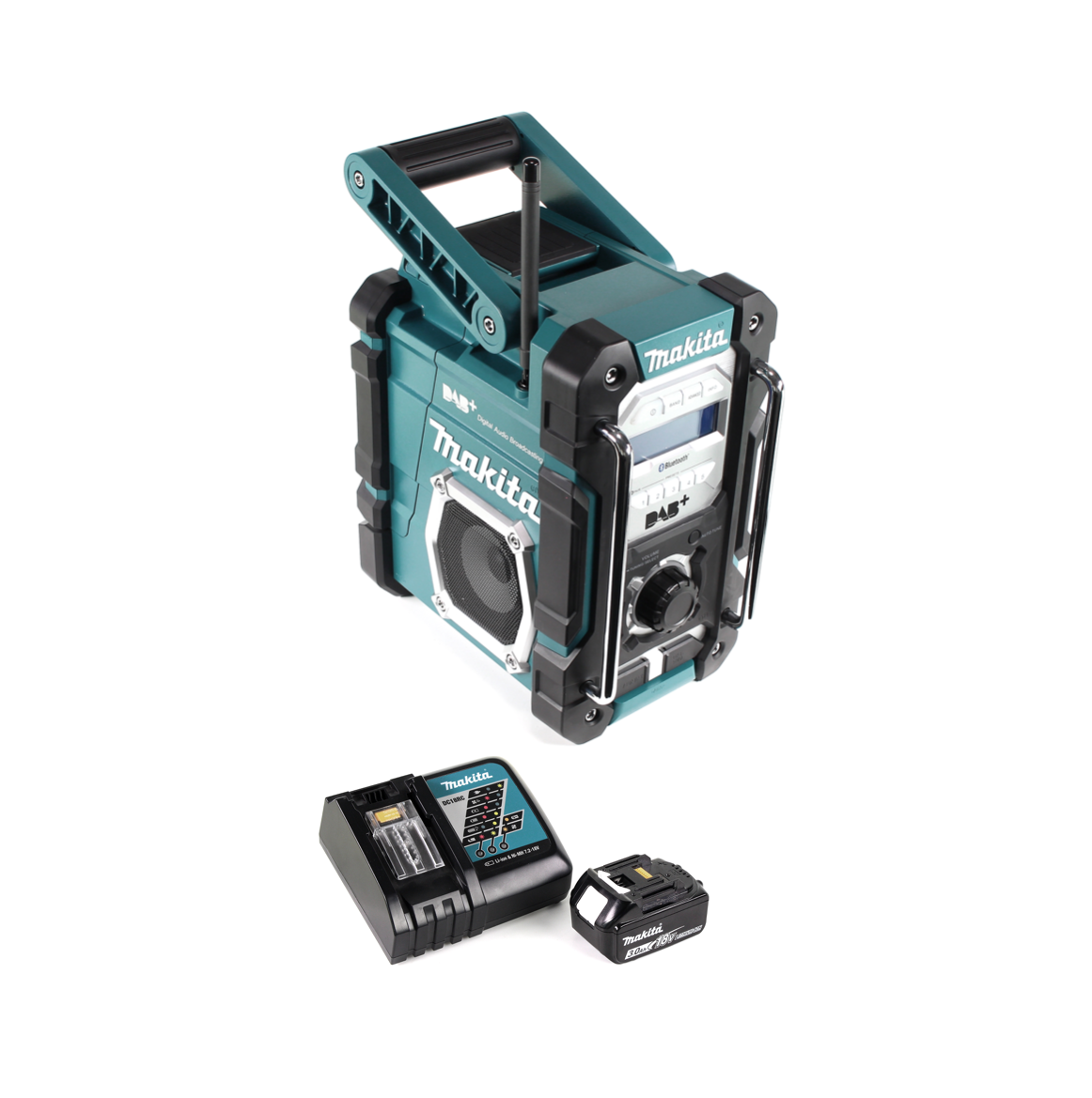 Makita DMR 112 RF1 Akku Baustellen Radio 7,2 - 18V Bluetooth DAB+ + 1x 3,0Ah Akku + Ladegerät - Toolbrothers