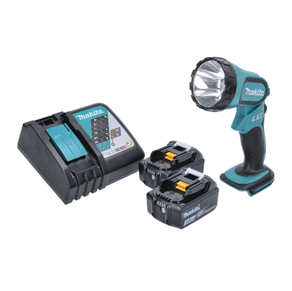 Makita DML 185 RF Akku Lampe / Handleuchte 18 V + 2x Akku 3,0 Ah + Ladegerät - Toolbrothers