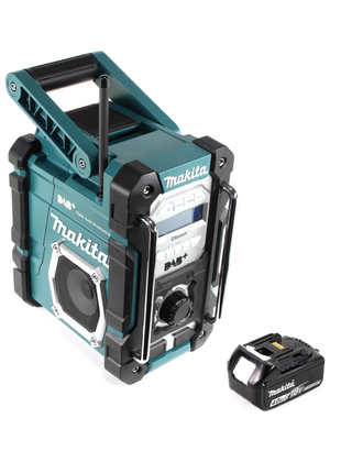 Makita DMR 112 M1 Akku Baustellen Radio 7,2 - 18V Bluetooth DAB+ + 1x 4,0Ah Akku - ohne Ladegerät - Toolbrothers