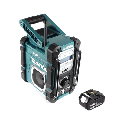 Makita DMR 112 M1 Akku Baustellen Radio 7,2 - 18V Bluetooth DAB+ + 1x 4,0Ah Akku - ohne Ladegerät - Toolbrothers