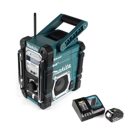 Makita DMR 112 RM1 Akku Baustellen Radio 7,2 - 18V Bluetooth DAB+ + 1x 4,0Ah Akku + Ladegerät - Toolbrothers