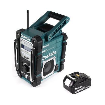 Makita DMR 112 T1 Akku Baustellen Radio 7,2 - 18V Bluetooth DAB+ + 1x 5,0Ah Akku - ohne Ladegerät - Toolbrothers