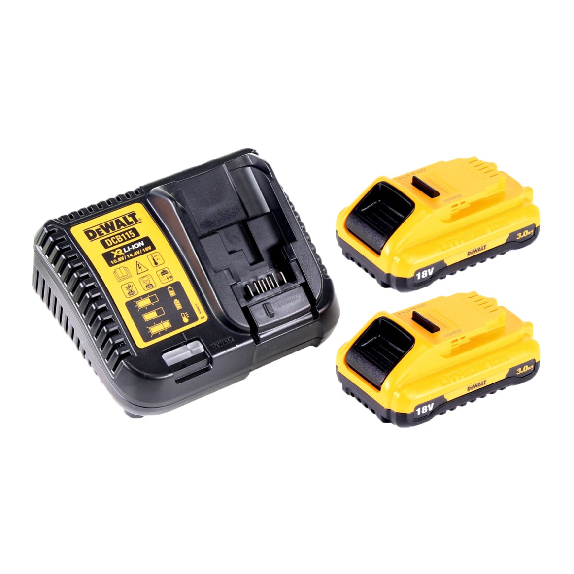 DeWalt DCV 100 L2 Akku Gebläse / Laubbläser 18 V + 2x Akku 3,0 Ah + Ladegerät - Toolbrothers