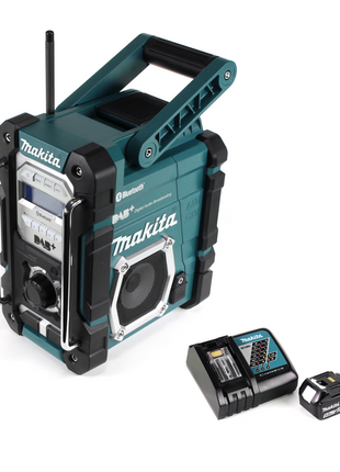 Makita DMR 112 RT1 Akku Baustellen Radio 7,2 - 18V Bluetooth DAB+ + 1x 5,0Ah Akku + Ladegerät - Toolbrothers