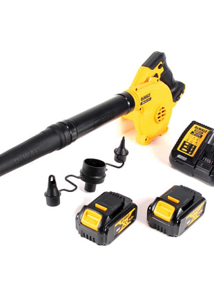 DeWalt DCV 100 M2 18 V Akku Gebläse / Laubbläser + 2 x DCB 182 4,0 Ah Akku + DCB 115 Ladegerät - Toolbrothers