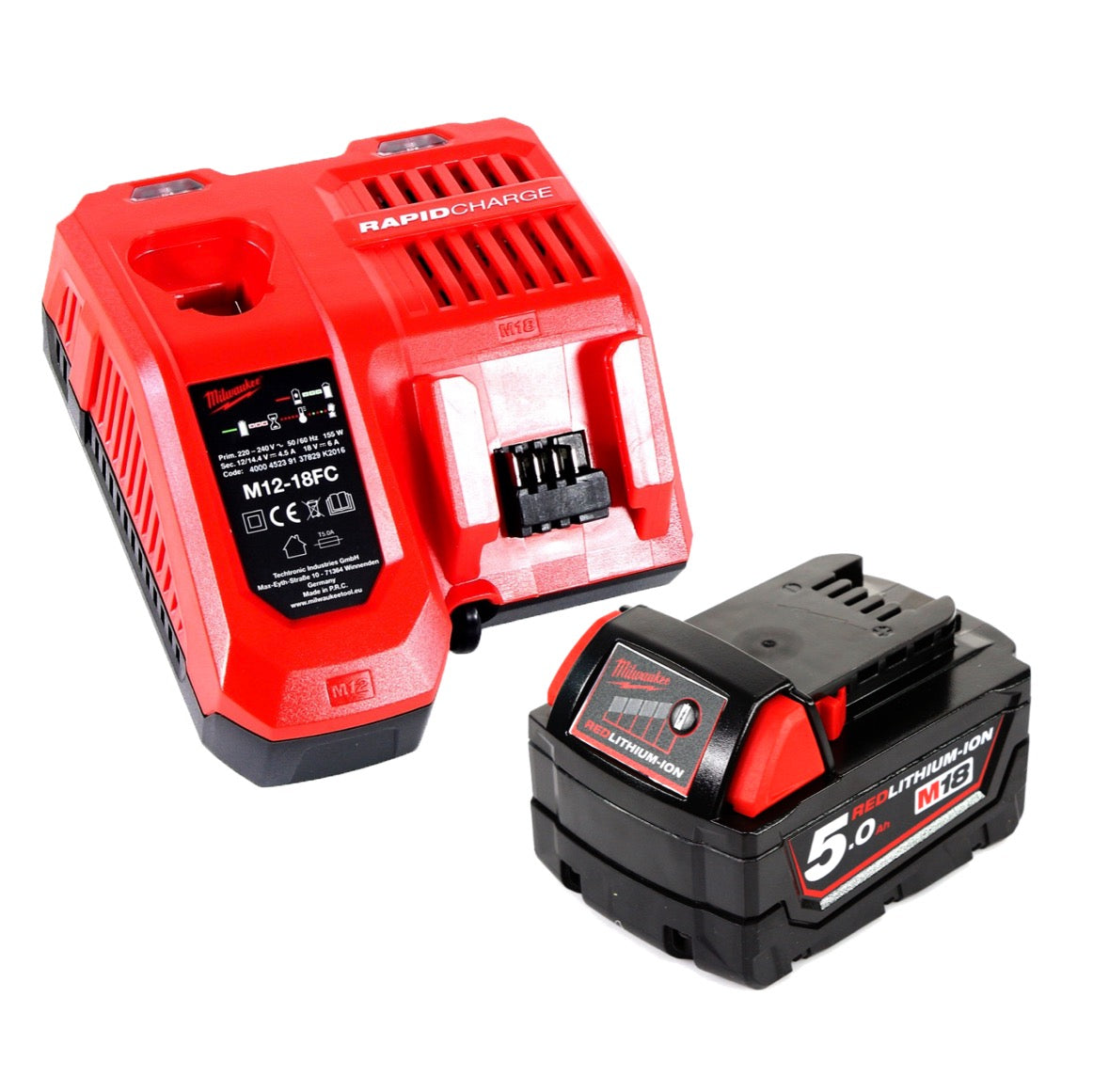 Milwaukee M18 FID2-501X Akku Schlagschrauber 18 V 226 Nm + 1x Akku 5,0 Ah + Ladegerät + HD-Box - Toolbrothers