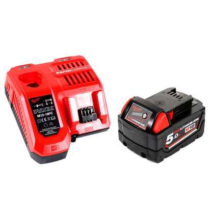 Milwaukee M18 PAL-501C Baustrahler 18 V Li-Ion Akku Lampe Leuchte + 1x 5,0 Ah Akku + Ladegerät - Toolbrothers