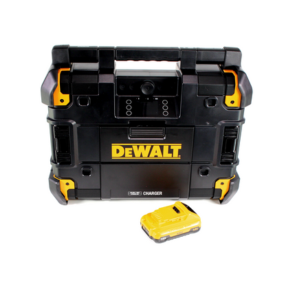 DeWalt DWST1-81078 Akku Netz Baustellenradio TSTAK DAB+ USB IP54 Bluetooth + 1x Akku 3,0Ah - Toolbrothers