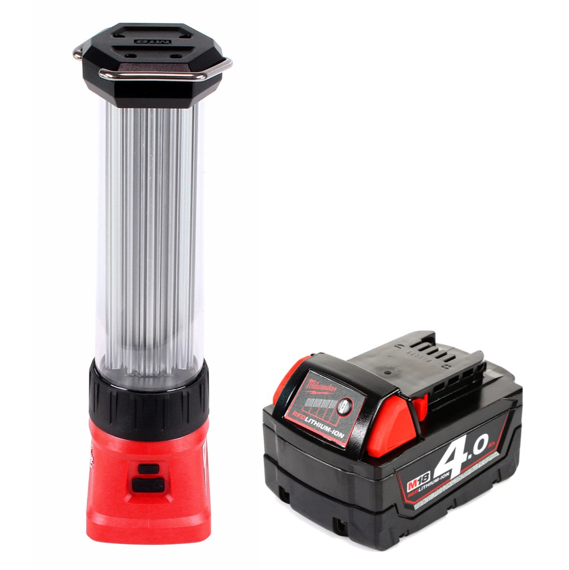 Milwaukee M18 LL-401 LED Akku Laternenleuchte 18 V Li-Ion + 1 x 4,0 Ah Akku - ohne Ladegerät - Toolbrothers