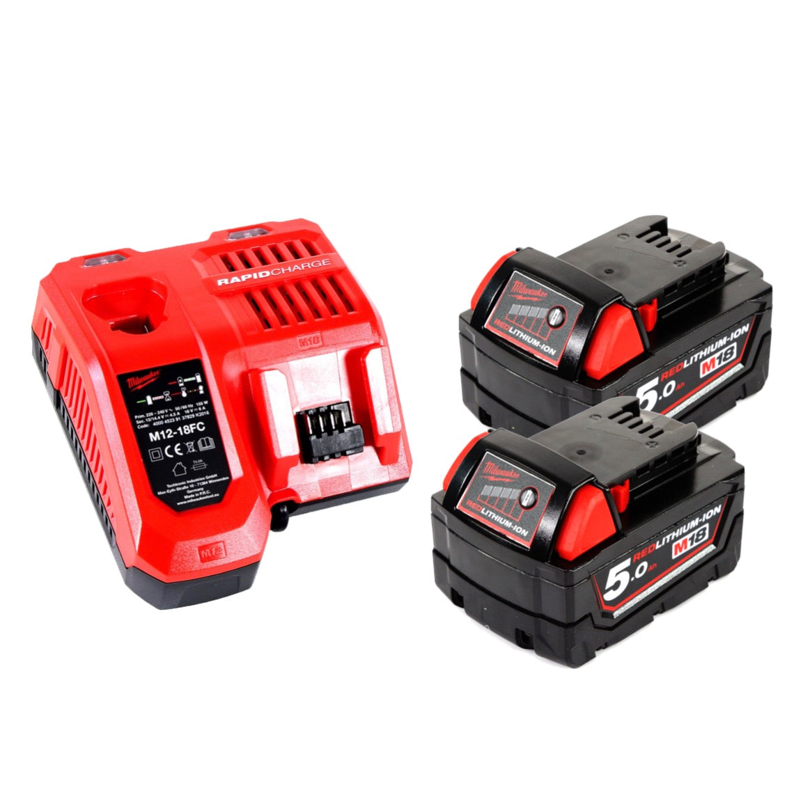 Milwaukee M18 LL-502C LED Akku Laternenleuchte 18 V Li-Ion + 2x 5,0 Ah Akku + Ladegerät - Toolbrothers