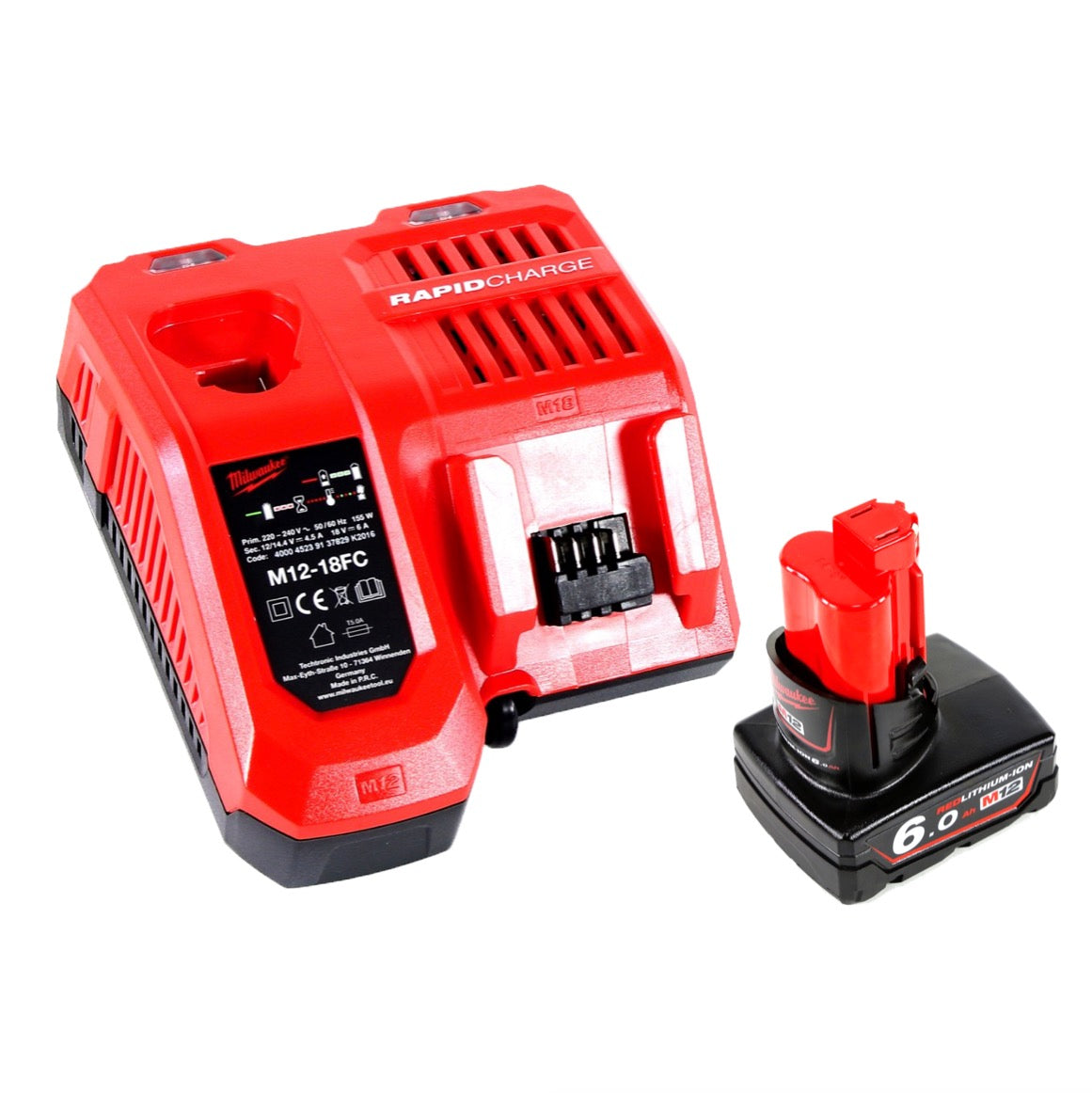 Milwaukee M12 UHL-601C LED Akku Motorhauben Leuchte 12 V Li-Ion + 1x 6,0 Ah Akku + Ladegerät - Toolbrothers