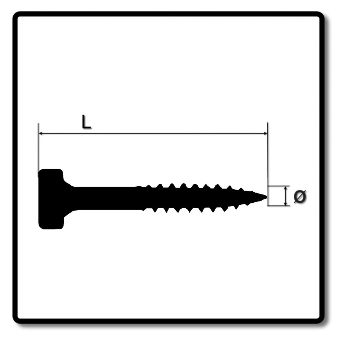 KREG Pocket-Hole Zylinderkopfschraube 25 mm 100 Stk. ( SPS-F1-100 ) Vierkant Antrieb Teilgewinde Feingewinde selbstschneidend verzinkt - Toolbrothers