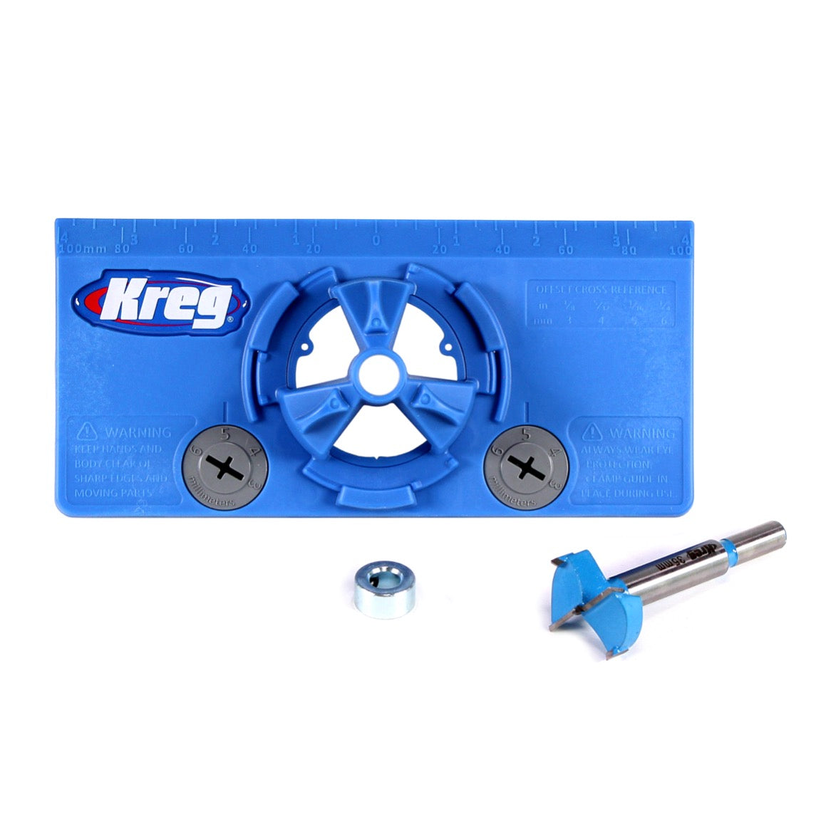 KREG Concealed Hinge Jig Bohrschablone für Topfscharniere Ø 35 mm ( KHI-HINGE ) für Möbelbau und Schranktüren - Toolbrothers