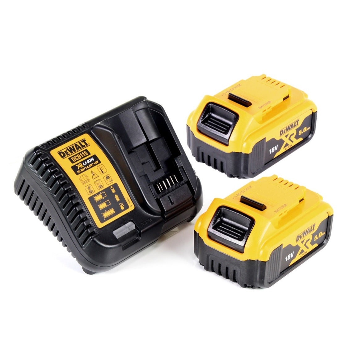 DeWalt DCD 709 P2 Akku Schlagbohrschrauber 18 V 65 Nm + 2x Akku 5,0 Ah + Ladegerät + TSTAK - Toolbrothers