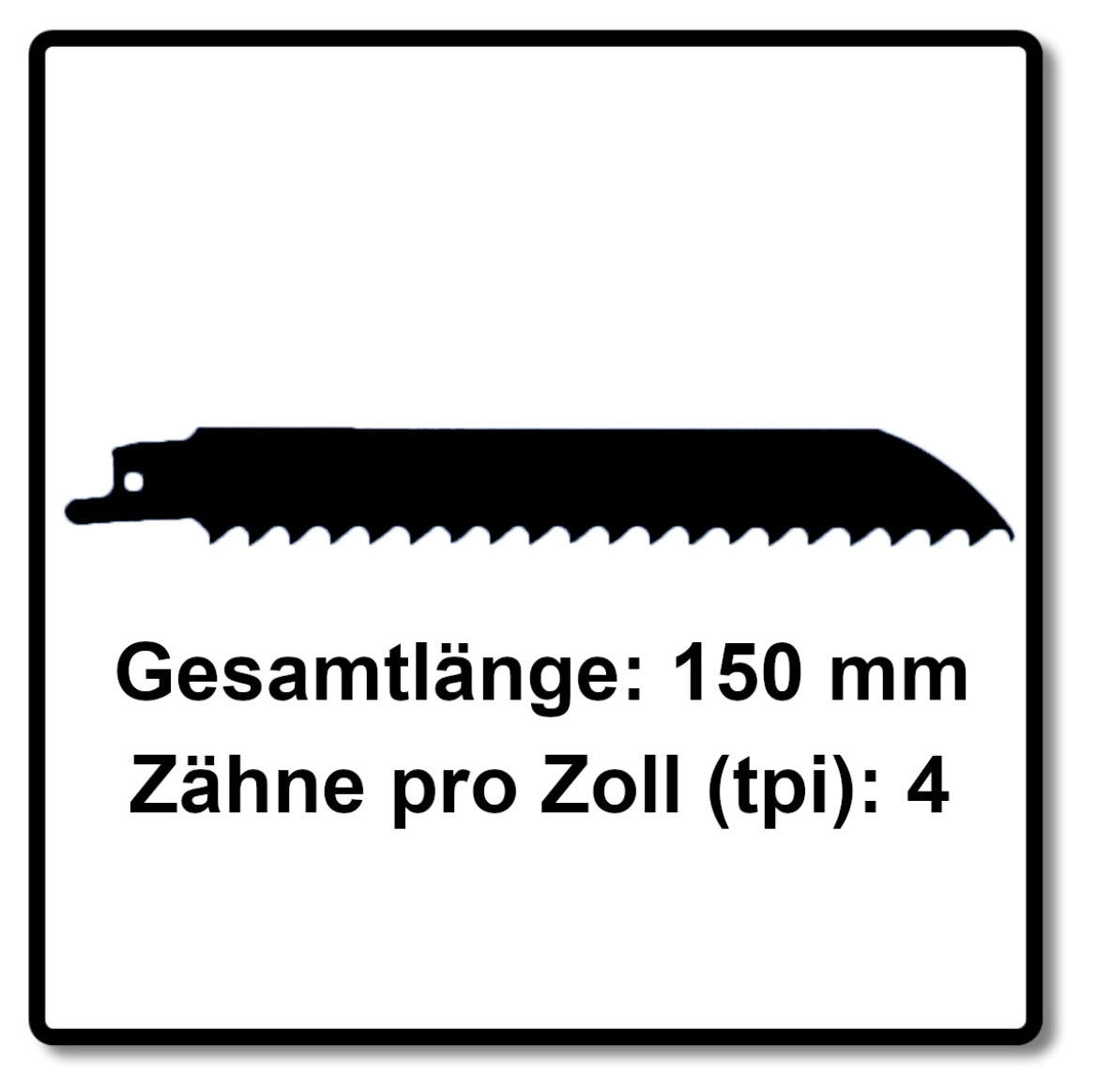 Komet Säbelsägeblatt WOOD 150mm 4tpi 5 Stk. ( 501.005 ) HSS-Bi-Metall - Toolbrothers