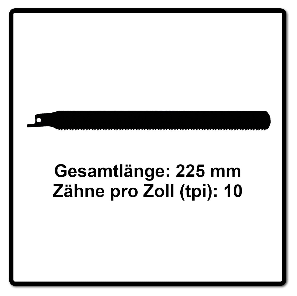 Komet Säbelsägeblatt PALLETS 225mm 10tpi 5 Stk. ( 501.342 ) HSS-Bi-Metall - Toolbrothers