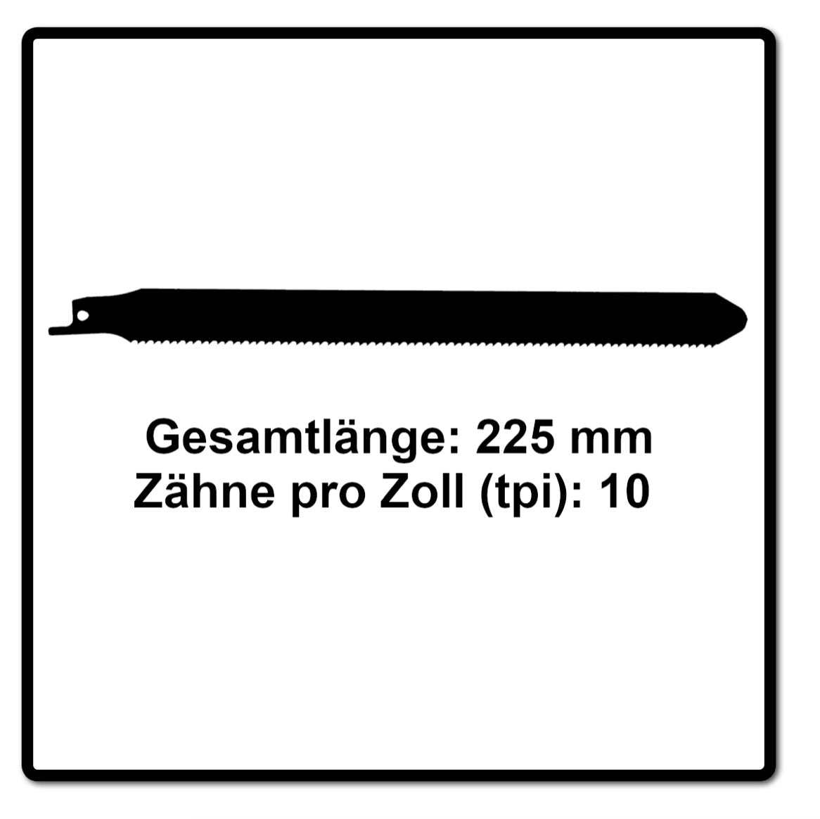 Komet Säbelsägeblatt PALLETS 225mm 10tpi 5 Stk. ( 501.360 ) HSS-Bi-Metall - Toolbrothers