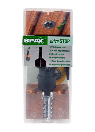 SPAX Tiefenanschlag Drive Stop 1/4" Aufnahme mit T25 Bit und Filzringen ( 5000009186909 ) - Toolbrothers