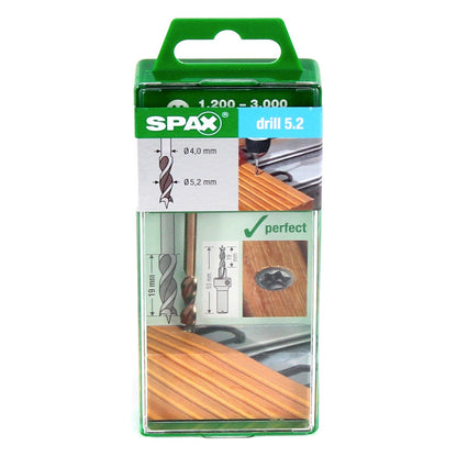 SPAX Bohrer Drill 5.2 mm für Terrassen Holz auf Aluminium 19 mm Gewindelänge ( 5009409875005 ) - Toolbrothers