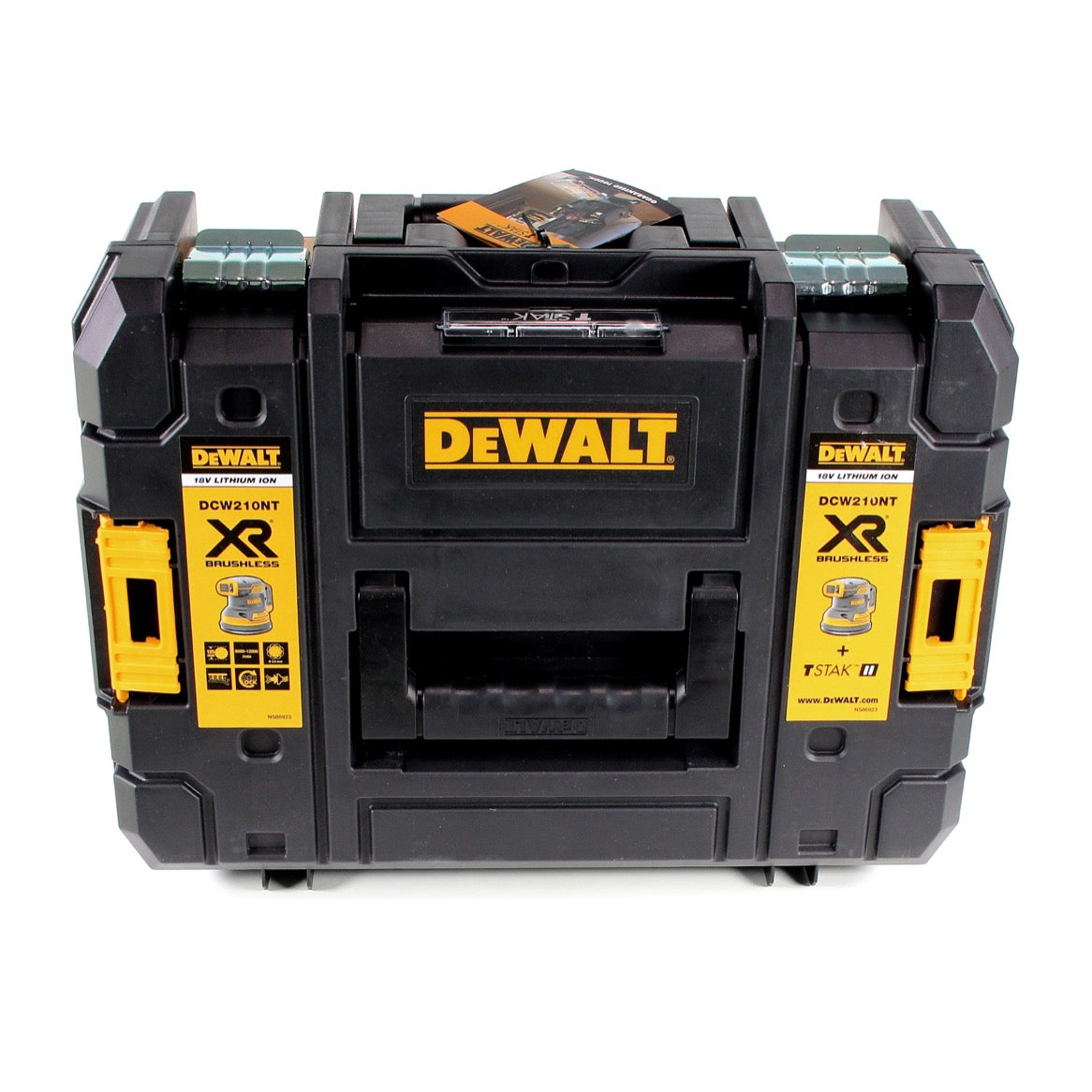 DeWalt DCW 210 NT Akku Exzenterschleifer Brushless 18V 12.000U/min 125 mm + 1x Akku 2,0 Ah in TSTAK - ohne Ladegerät - Toolbrothers