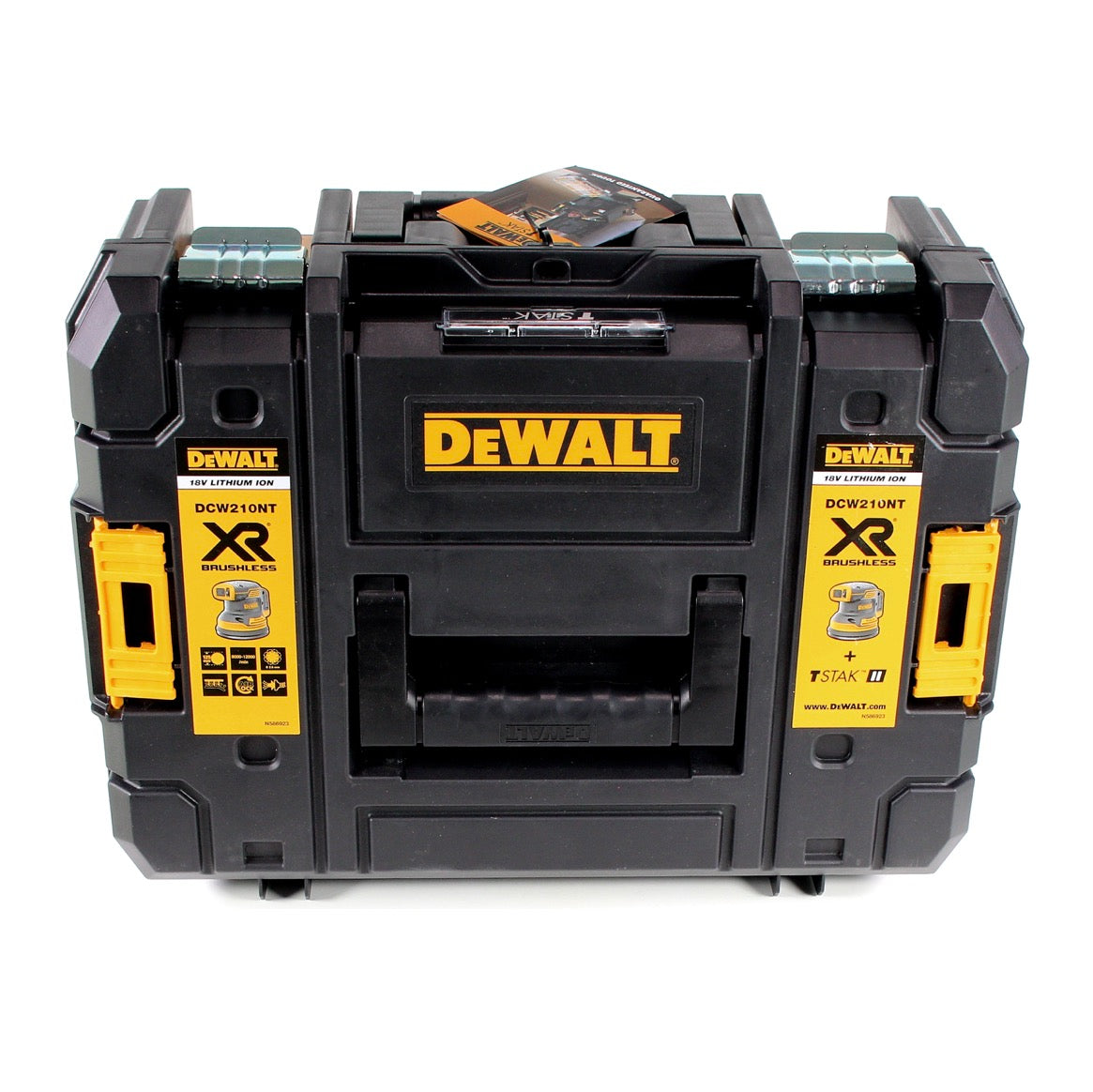 DeWalt DCW 210 D2 Akku Exzenterschleifer Brushless 18V 12.000U/min 125mm + 2x Akkus 2,0 Ah + 1x Schnellladegerät in TSTAK - Toolbrothers