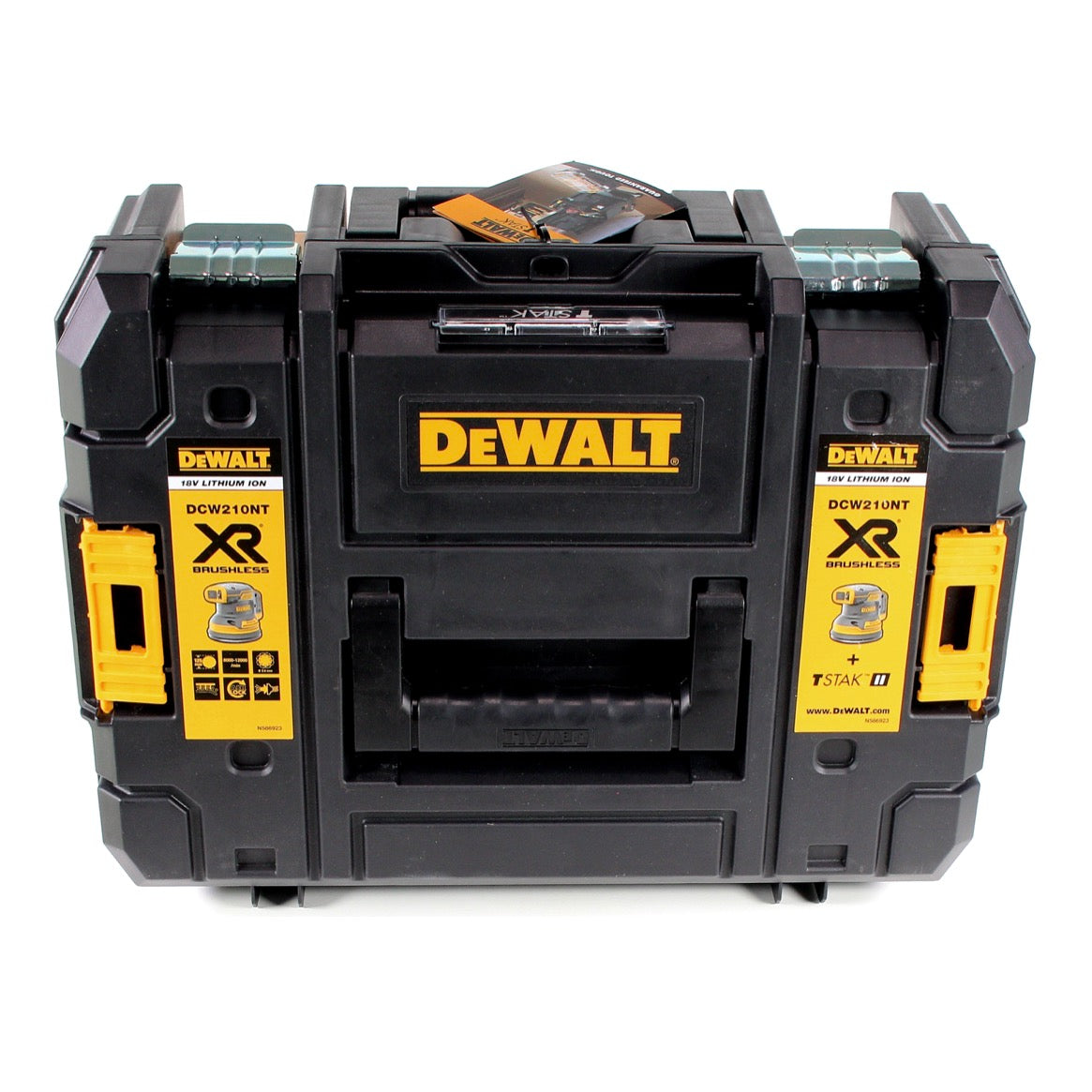 DeWalt DCW 210 L2 Akku Exzenterschleifer Brushless 18V 12.000U/min 125mm + 2x Akkus 3,0 Ah + 1x Schnellladegerät in TSTAK - Toolbrothers