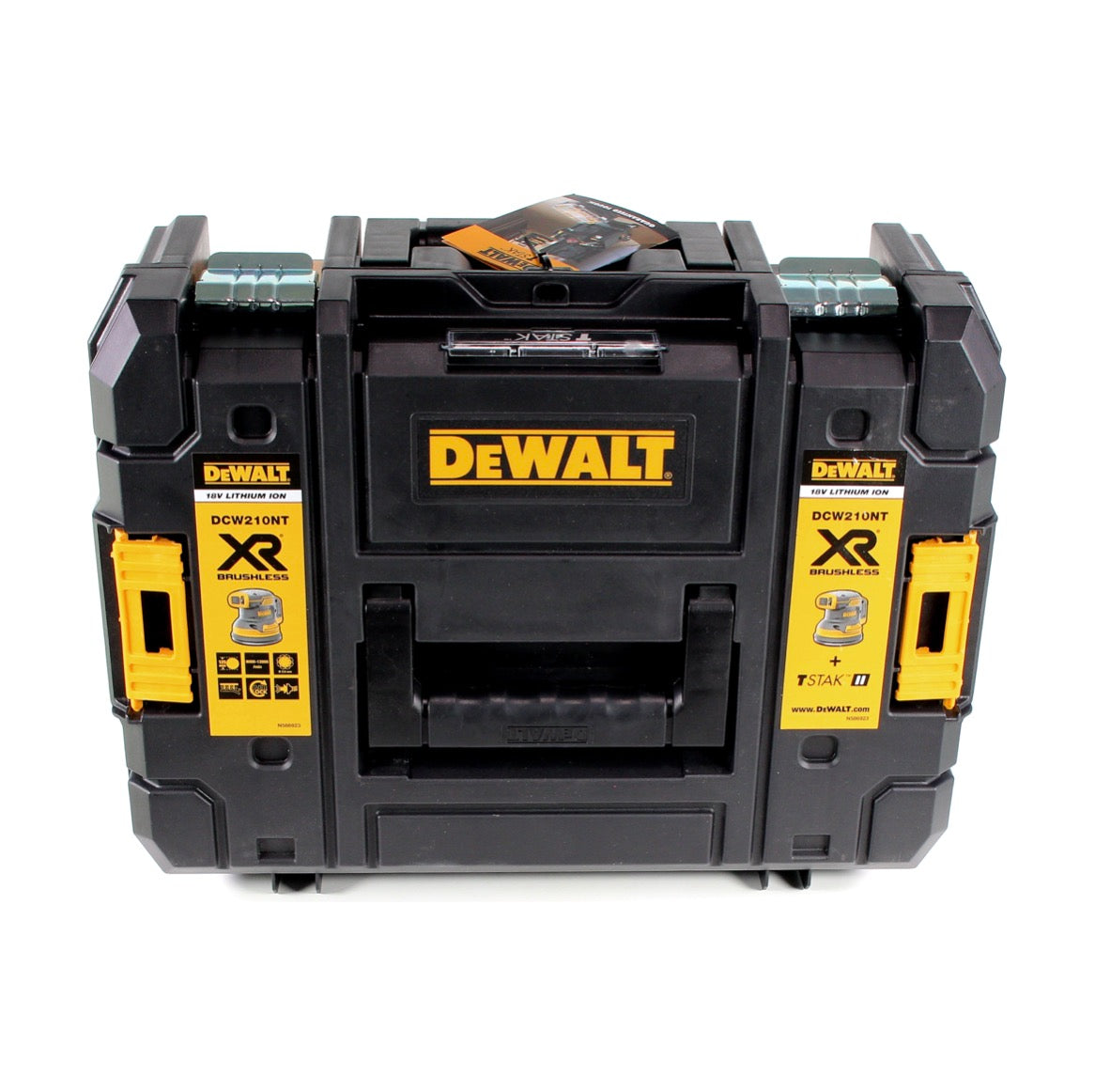 DeWalt DCW 210 P1 Akku Exzenterschleifer 18V 125mm Brushless + 1x Akku 5,0Ah + Ladegerät + TSTAK - Toolbrothers