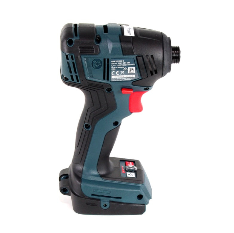 Bosch GDR 18V-200 C Akku Drehschlagschrauber 1/4" 18V 200Nm + 1x Akku 2,0Ah + Ladegerät + Connect Modul in L-Boxx - Toolbrothers