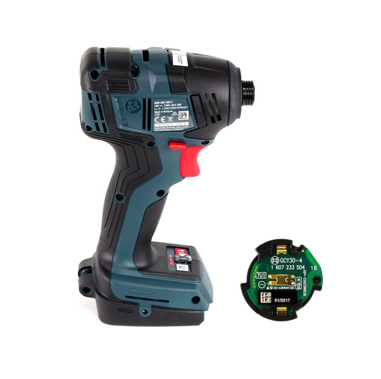 Bosch GDR 18V-200 C Akku Drehschlagschrauber 1/4" 18V 200Nm + 2x Akkus 2,0Ah + Ladegerät + Connect-Modul in L-Boxx - Toolbrothers