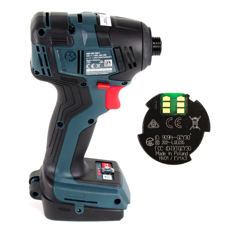 Bosch GDR 18V-200 C Akku Drehschlagschrauber 1/4" 18V 200Nm + 2x Akkus 5,0Ah + Ladegerät + Connect Modul in L-Boxx - Toolbrothers