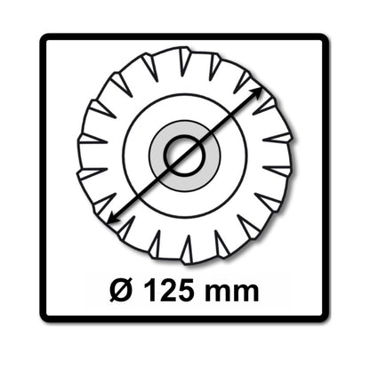 Bosch Fächerschleifscheiben X551 Expert for Metal 125mm, K120, 10 Stück ( 10x 2608607347 ) - Toolbrothers