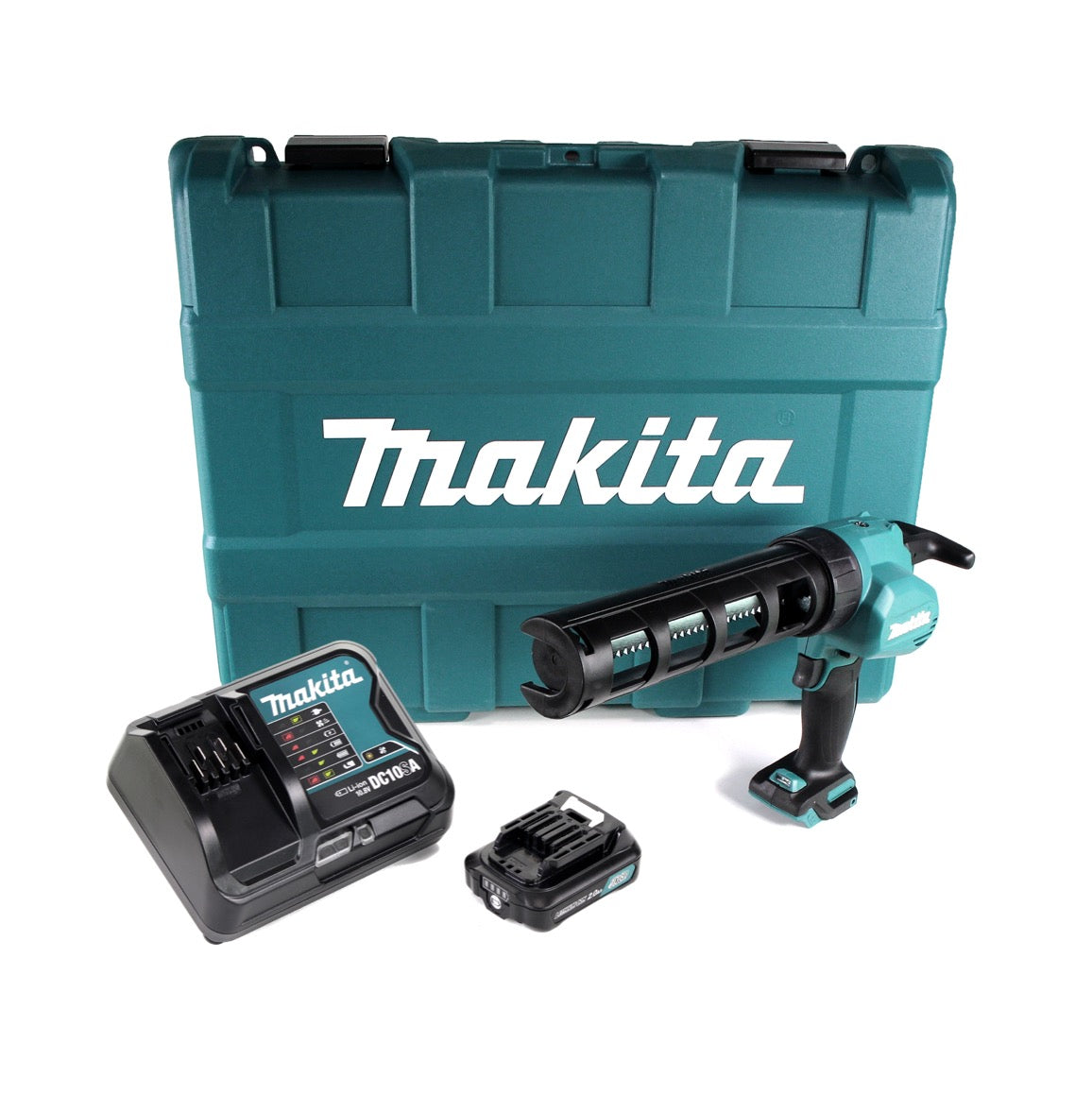 Makita CG 100 DSA1AK Akku Kartuschenpistole 10,8V für 310ml Kartuschen im Koffer + 1x 2,0Ah Akku + Ladegerät - Toolbrothers