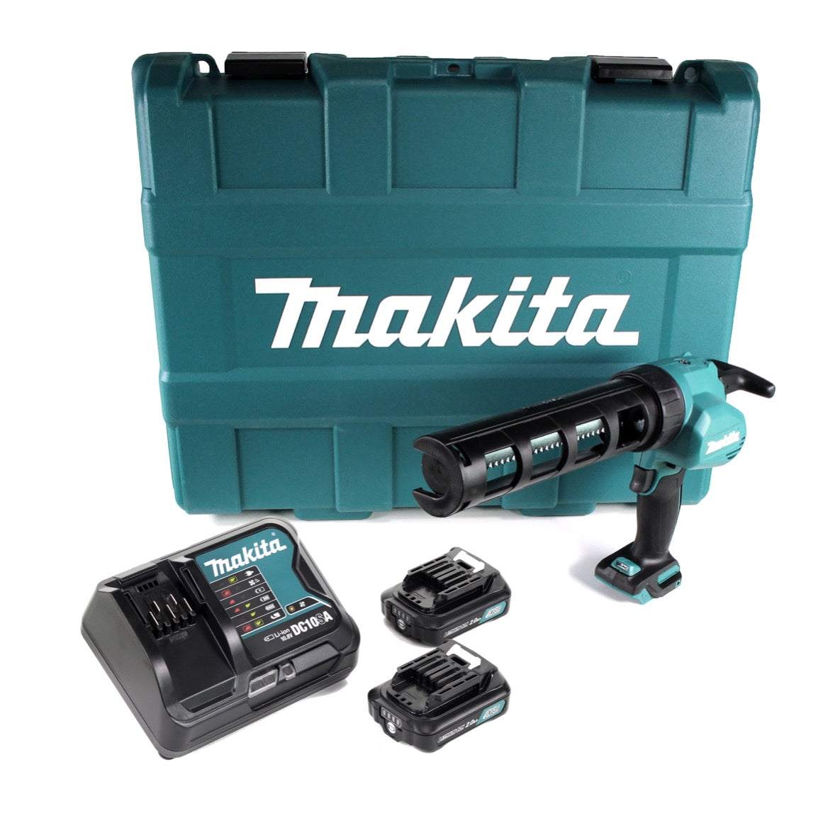 Makita CG 100 DSAAK Akku Kartuschenpistole 10,8V für 310ml Kartuschen im Koffer + 2x 2,0Ah Akku + Ladegerät - Toolbrothers