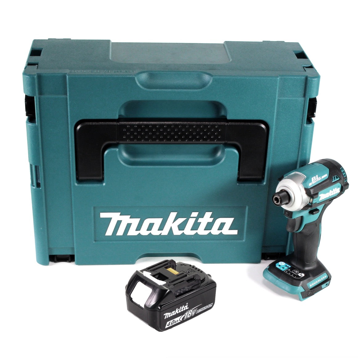 Makita DTD 171 M1J Akku Schlagschrauber 18 V 180 Nm 1/4" Brushless + 1x Akku 4,0 Ah + Makpac - ohne Ladegerät - Toolbrothers