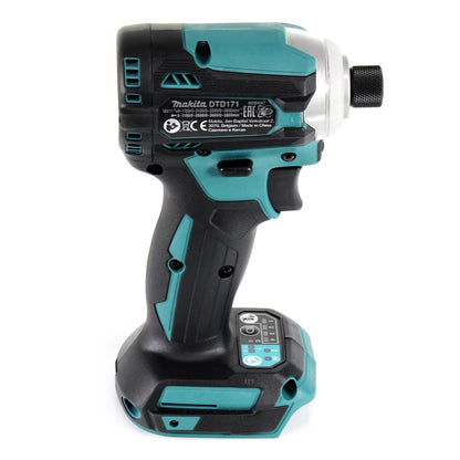 Makita DTD 171 RF Akku Schlagschrauber 18 V 180 Nm 1/4" Brushless + 2x Akku 3,0 Ah + Ladegerät - Toolbrothers