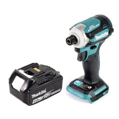 Makita DTD 171 M1 Akku Schlagschrauber 18 V 180 Nm 1/4" Brushless + 1x Akku 4,0 Ah - ohne Ladegerät - Toolbrothers