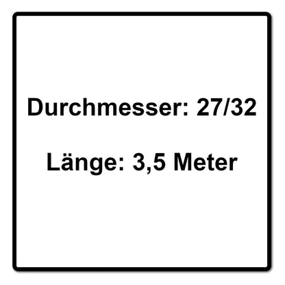 Festool D27/32x3,5m-AS/CTR Saugschlauch konisch ( 204921 ) für CT 26/36/48 CT MINI CT MIDI ab 2019 - Toolbrothers