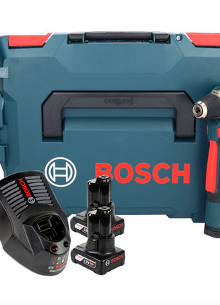 Bosch Professional GWB 12V-10 Akku Winkelbohrmaschine 12 V + 2x Akku 6,0 Ah + Ladegerät + L-Boxx - Toolbrothers