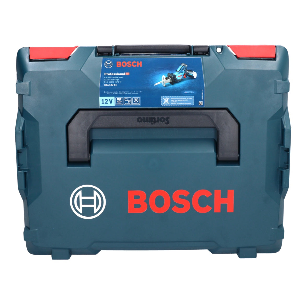 Bosch GSA 12V-14 Professional Akku Säbelsäge 12 V + 2x Akku 3,0 Ah + Ladegerät + L-Boxx - Toolbrothers