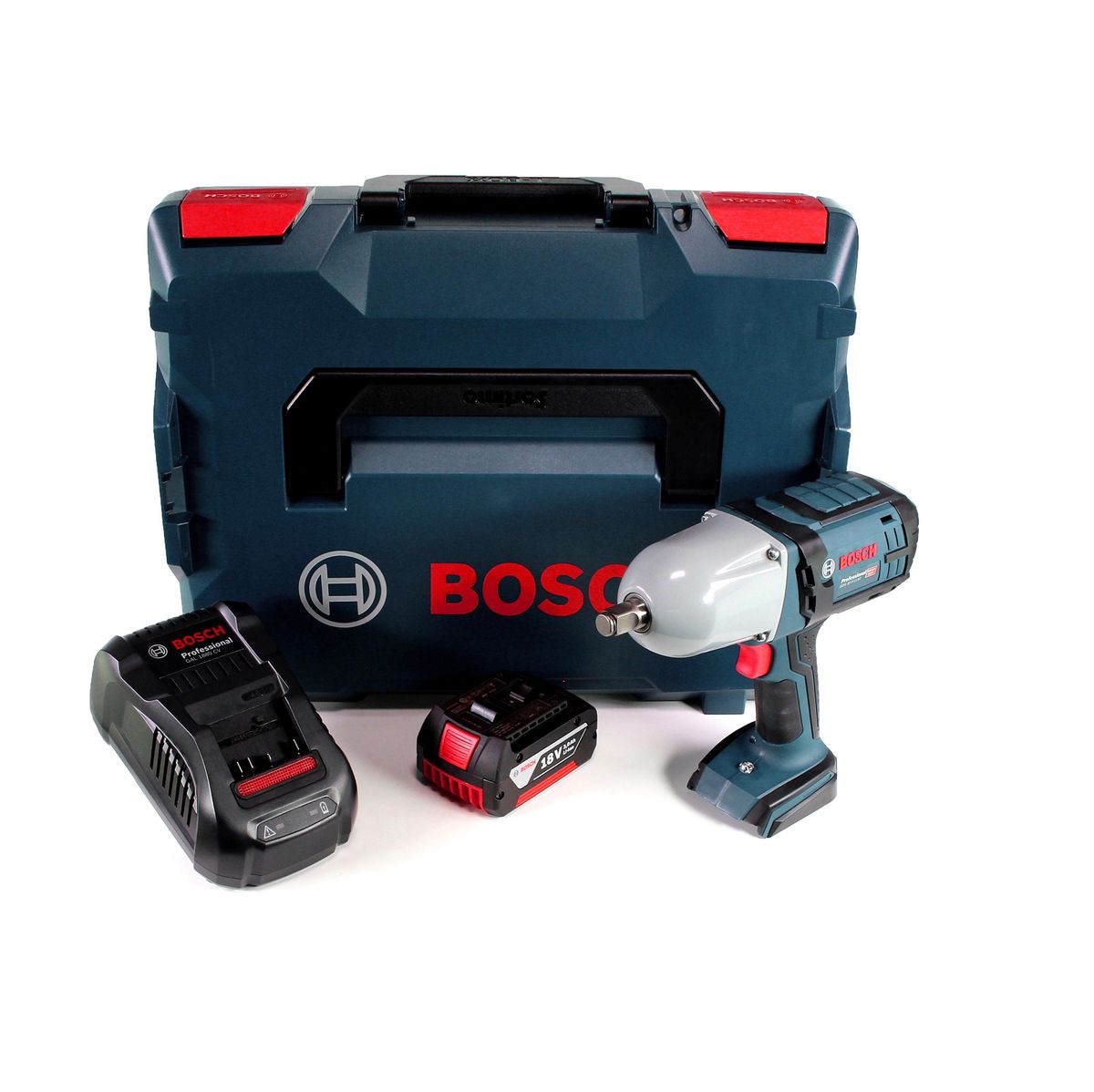 Bosch GDS 18V-LI HT Akku Drehschlagschrauber 18V 650 Nm ( 06019B1302 ) mit 3,0 Ah Akku und Lader in L-Boxx - Toolbrothers