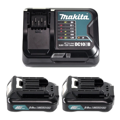 Makita Power Source Kit 12V mit 2x BL1021B Akku 2,0Ah + DC10SB Ladegerät - Toolbrothers