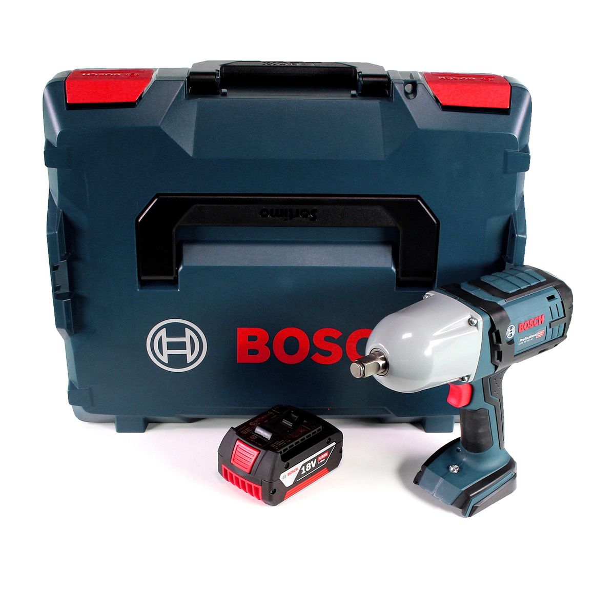 Bosch GDS 18V-LI HT Akku Drehschlagschrauber 18V 650 Nm ( 06019B1302 ) mit 4,0 Ah Akku in L-Boxx - ohne Lader - Toolbrothers