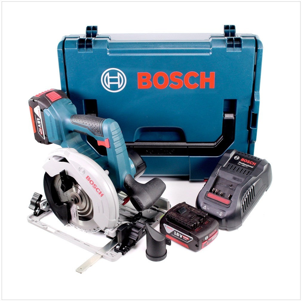 Bosch GKS 18 V-57 G Akku Handkreissäge 18V 165 mm + 2x Akku 5,0Ah + Ladegerät + L-Boxx ( 06016A2102 ) - Toolbrothers