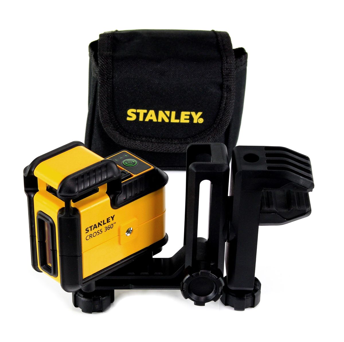 Stanley Cross 360 Kreuz Linienlaser grün für Stanley Stativ 1/4" 54 cm bis 154 cm - Toolbrothers