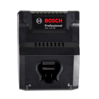 Bosch GAL 12V-40 Professional Schnell Ladegerät für 12V Akkus ( 1600A019R3 ) + 2x 6,0 Ah Akku  ( 1600A00X7H ) - Toolbrothers