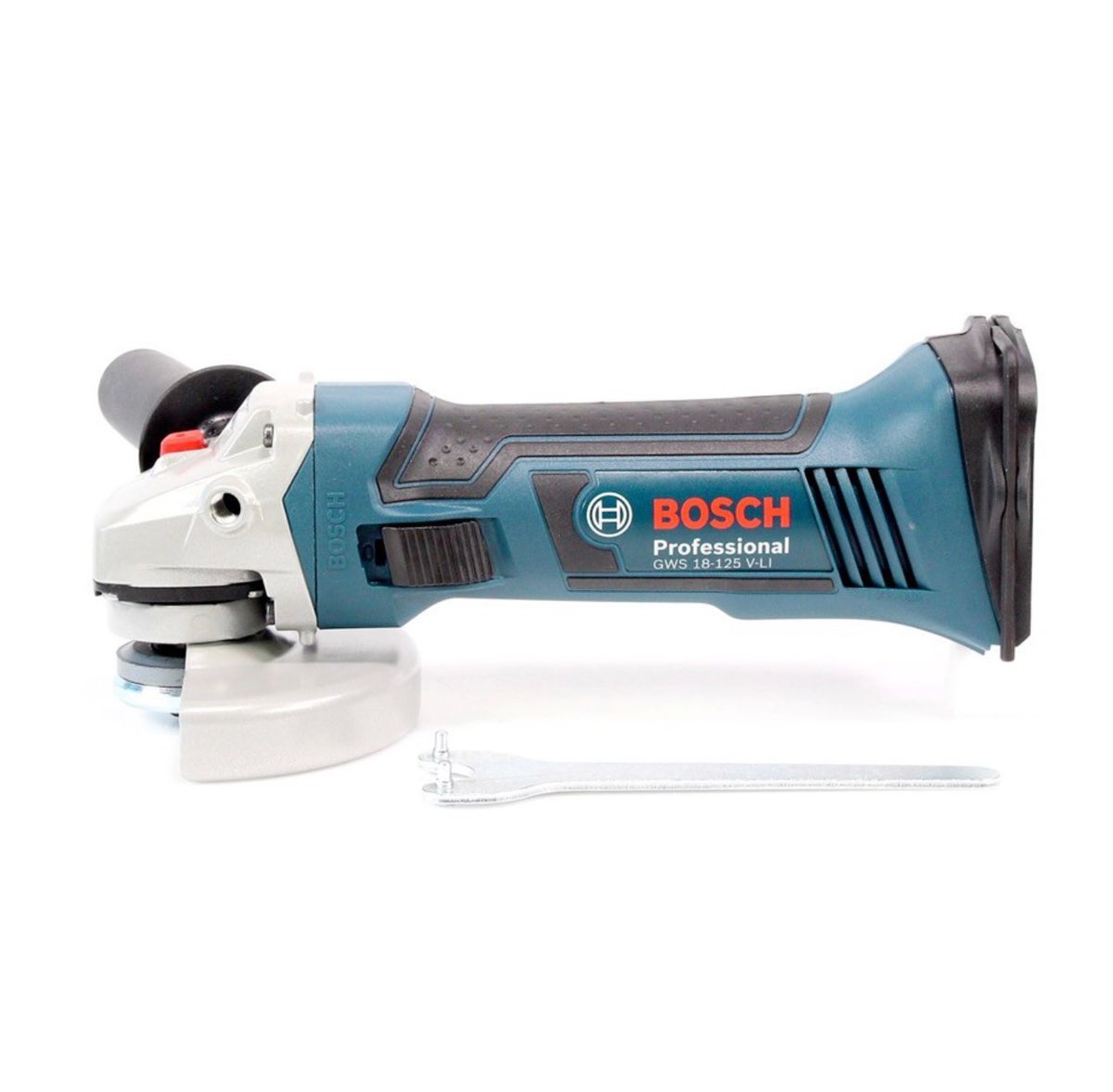 Bosch GWS 18-125 V-Li Akku Winkelschleifer 18V 125mm Solo + 10x Fächerschleifscheiben für Metall + L-Boxx - Toolbrothers