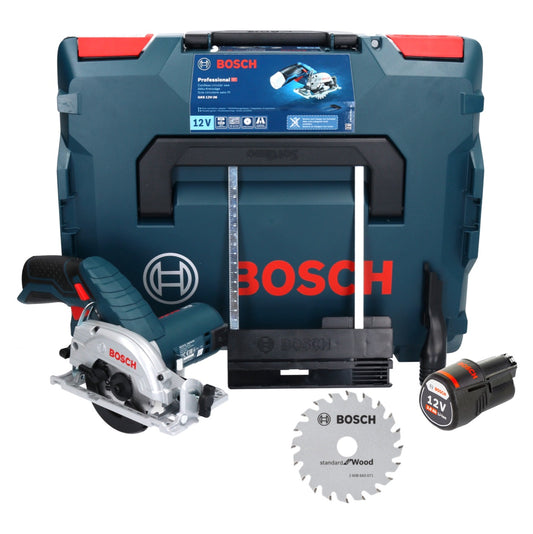 Bosch GKS 12V-26 Professional Akku Handkreissäge 12 V 85 mm + 1x Akku 3,0 Ah + Sägeblatt + L-Boxx - ohne Ladegerät - Toolbrothers