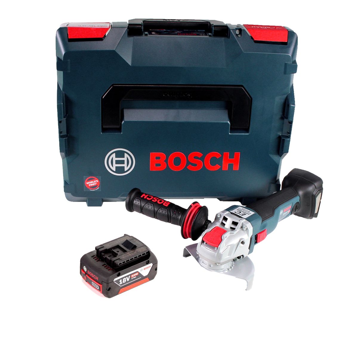 Bosch GWX 18V-10 C Akku Winkelschleifer 18V 125mm brushless X-LOCK + 1x Akku 5,0 Ah + L-BOXX - ohne Ladegerät - Toolbrothers